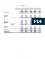 Company Five Year Projection