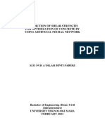 Prediction of Shear Strength For Optimization of Concrete by Using Artificial Neural Network