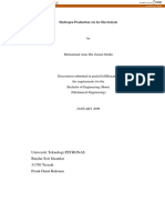 Hydrogen Production Via Ice Electrolysis