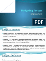 Budgeting - Introduction