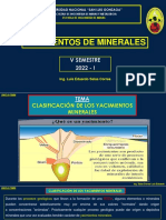 Yacimientos de Minerales: V Semestre 2022 - I