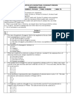 Physics Pre-Board I 2022-23