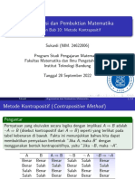 Catatan Bab 10 APM Metode Kontrapositif