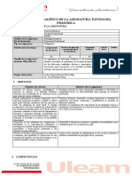 Programa Analtico-Patologia Fisiatrica 2019-2