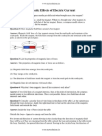 Magnetic Effects of Electric Current