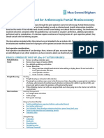 Rehabilitation Protocol For Meniscectomy