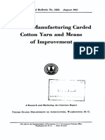 Costs of Manufacturing Carded Cotton Yarn and Means of Improvement