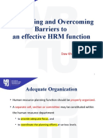 8 Minimizing and Overcoming Barriers To An Effective HRM Function