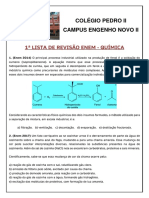 Lista Revisao Enem - Quimica