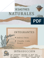 Desastres Naturales - Gestión Ambiental y Desarrollo Sostenible