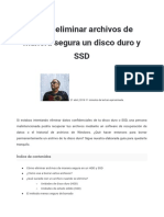 Cómo Eliminar Archivos de Manera Segura Un Disco Duro y SSD