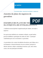 Amostra de Plano de Negócios de Gravadora Business Guarantor