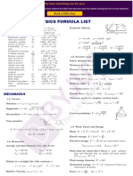 Physics Formulas