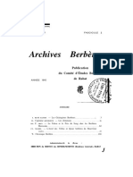 Archives Bérbères Publication de Rabat