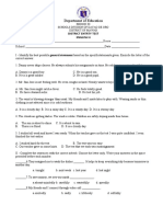 Diagnostic Test ENGLISH 4