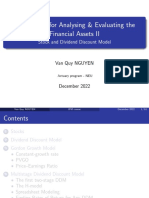 IFM2 - Equity Valuation Model - Stock and DDM