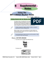 BR-1180CD Rhythm Guide