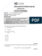 Evaluación Sustitutoria 202120 - Calculo Diferencial-Ken Marquez