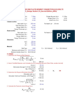 AISC Connection-2nd Edition (2+2) Bolts Conn Between Tub Col & I-Beam