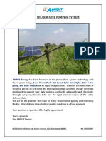 Amrut Solar Water Pumping System