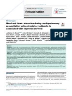 Head and Thorax Elevation During Cardiopulmonary Resuscitation Using Circulatory Adjuncts Is Associated With Improved Survival