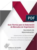 Guía Técnica para Elaborar Manuales de Operaciones