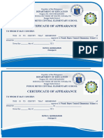 PRCES Cert of Appearance