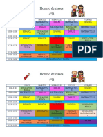 Plantilla de Horario de Clases