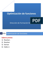 Optimización de Funciones