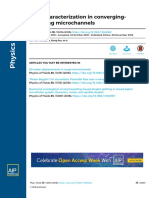 POF Flow Characterization in Convergingdiverging Microchannels