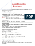 Généralités Sur Les Fonctions