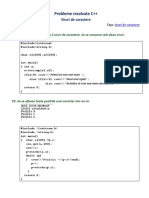 Probleme Rez. CPP - Siruri de Caractere