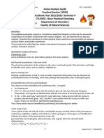 PS2-Anion Analysis Guide - Semester II - Academic Year 2021-2022