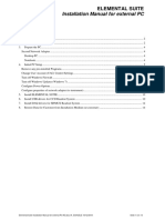 Elemental Suite Installation Manual For External PC
