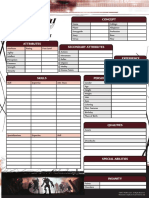 CthulhuTech - Character Sheet