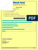 Mock Test (2018-19) For Clerical To Trainee Officer and JMGS-I