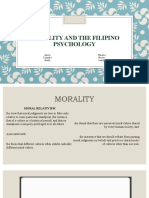 MORALITY and The FILIPINO PSYCHOLOGY REPORT G7