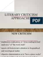 Literary Criticism Approaches