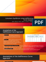 Consumers Equilibrium Using Indifference Curve Analysis