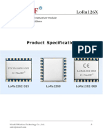 LoRa126X 160mW Low Power Consumption Wireless Transceiver Module V2.1