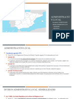 Las Comunidades Autónomas - Administración Local