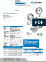 Datasheet 1008s 40 50 Stainless Steel Press Gauge