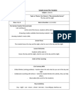 Lesson Plan Science (Day and The Night)