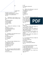 Unit 1 - Interference Diffraction and Polarization-MCQ