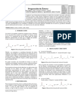 Informe - Preparación de Ésteres