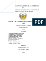 Resumenre de Tecnicas y Procedimientos Contables