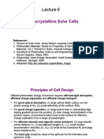 Monocrystalline Solar Cells: References