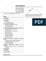 Ecuación Diferencial Ordinaria