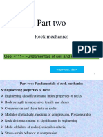 Lecture 8 - Engineering Properties of Rocks