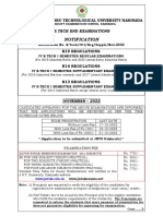 IV B.Tech I Sem NotificationNov 2022